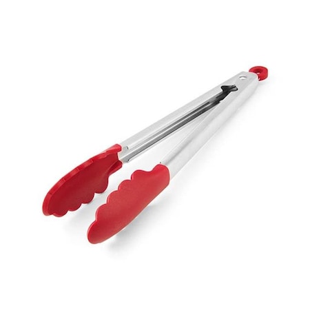 Kitchenaid KitchenAid 6009289 1.38 x 10.83 in. Silver & Red Silicone & Stainless Steel Tip Tongs 6009289